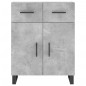 vidaXL Aparador alto madera contrachapada gris hormigón 69,5x34x180 cm vidaXL Aparador alto madera contrachapada gris hormigón 69,5x34x180 cm