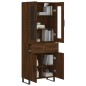 vidaXL Aparador alto madera contrachapada marrón roble 69,5x34x180 cm vidaXL Aparador alto madera contrachapada marrón roble 69,5x34x180 cm