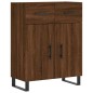 vidaXL Aparador alto madera contrachapada marrón roble 69,5x34x180 cm vidaXL Aparador alto madera contrachapada marrón roble 69,5x34x180 cm