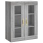 vidaXL Aparador alto madera contrachapada gris sonoma 69,5x34x180 cm vidaXL Aparador alto madera contrachapada gris sonoma 69,5x34x180 cm