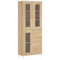 vidaXL Aparador alto madera contrachapada color roble 69,5x34x180 cm vidaXL Aparador alto madera contrachapada color roble 69,5x34x180 cm
