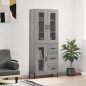 vidaXL Aparador alto madera contrachapada gris sonoma 69,5x34x180 cm vidaXL Aparador alto madera contrachapada gris sonoma 69,5x34x180 cm