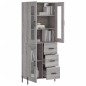 vidaXL Aparador alto madera contrachapada gris sonoma 69,5x34x180 cm vidaXL Aparador alto madera contrachapada gris sonoma 69,5x34x180 cm