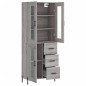 vidaXL Aparador alto madera contrachapada gris sonoma 69,5x34x180 cm vidaXL Aparador alto madera contrachapada gris sonoma 69,5x34x180 cm