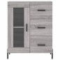 vidaXL Aparador alto madera contrachapada gris sonoma 69,5x34x180 cm vidaXL Aparador alto madera contrachapada gris sonoma 69,5x34x180 cm