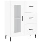 vidaXL Aparador alto madera contrachapada blanco brillo 69,5x34x180 cm vidaXL Aparador alto madera contrachapada blanco brillo 69,5x34x180 cm