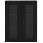 vidaXL Aparador alto madera contrachapada negro 69,5x34x180 cm vidaXL Aparador alto madera contrachapada negro 69,5x34x180 cm