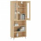 vidaXL Aparador alto madera contrachapada color roble 69,5x34x180 cm vidaXL Aparador alto madera contrachapada color roble 69,5x34x180 cm