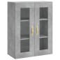 vidaXL Aparador alto madera contrachapada gris hormigón 69,5x34x180 cm vidaXL Aparador alto madera contrachapada gris hormigón 69,5x34x180 cm