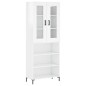 vidaXL Aparador alto madera contrachapada blanco brillo 69,5x34x180 cm vidaXL Aparador alto madera contrachapada blanco brillo 69,5x34x180 cm