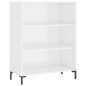 vidaXL Aparador alto madera contrachapada blanco brillo 69,5x34x180 cm vidaXL Aparador alto madera contrachapada blanco brillo 69,5x34x180 cm