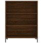 vidaXL Aparador alto madera contrachapada marrón roble 69,5x34x180 cm