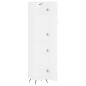vidaXL Aparador alto madera contrachapada blanco 34,5x34x180 cm vidaXL Aparador alto madera contrachapada blanco 34,5x34x180 cm