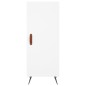 vidaXL Aparador alto madera contrachapada blanco 34,5x34x180 cm vidaXL Aparador alto madera contrachapada blanco 34,5x34x180 cm