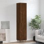 vidaXL Aparador alto madera contrachapada roble marrón 34,5x34x180 cm vidaXL Aparador alto madera contrachapada roble marrón 34,5x34x180 cm