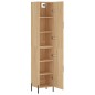 vidaXL Aparador de madera contrachapada roble Sonoma 34,5x34x180 cm vidaXL Aparador de madera contrachapada roble Sonoma 34,5x34x180 cm