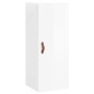 vidaXL Aparador alto madera contrachapada blanco brillo 34,5x34x180 cm
