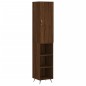 vidaXL Aparador alto madera contrachapada roble marrón 34,5x34x180 cm vidaXL Aparador alto madera contrachapada roble marrón 34,5x34x180 cm
