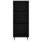 vidaXL Aparador de madera contrachapada negro 34,5x34x180 cm vidaXL Aparador de madera contrachapada negro 34,5x34x180 cm
