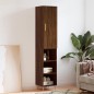vidaXL Aparador alto madera contrachapada roble marrón 34,5x34x180 cm vidaXL Aparador alto madera contrachapada roble marrón 34,5x34x180 cm