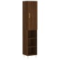vidaXL Aparador alto madera contrachapada roble marrón 34,5x34x180 cm vidaXL Aparador alto madera contrachapada roble marrón 34,5x34x180 cm