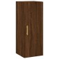 vidaXL Aparador alto madera contrachapada roble marrón 34,5x34x180 cm vidaXL Aparador alto madera contrachapada roble marrón 34,5x34x180 cm