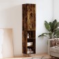 vidaXL Aparador de madera contrachapada roble ahumado 34,5x34x180 cm vidaXL Aparador de madera contrachapada roble ahumado 34,5x34x180 cm