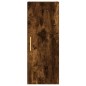 vidaXL Aparador de madera contrachapada roble ahumado 34,5x34x180 cm vidaXL Aparador de madera contrachapada roble ahumado 34,5x34x180 cm