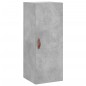 vidaXL Aparador de madera contrachapada gris hormigón 34,5x34x180 cm vidaXL Aparador de madera contrachapada gris hormigón 34,5x34x180 cm