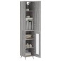 vidaXL Aparador alto madera contrachapada gris Sonoma 34,5x34x180 cm vidaXL Aparador alto madera contrachapada gris Sonoma 34,5x34x180 cm