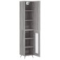 vidaXL Aparador alto madera contrachapada gris Sonoma 34,5x34x180 cm vidaXL Aparador alto madera contrachapada gris Sonoma 34,5x34x180 cm