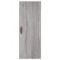 vidaXL Aparador alto madera contrachapada gris Sonoma 34,5x34x180 cm vidaXL Aparador alto madera contrachapada gris Sonoma 34,5x34x180 cm