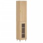 vidaXL Aparador de madera contrachapada roble Sonoma 34,5x34x180 cm