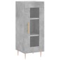 vidaXL Aparador de madera contrachapada gris hormigón 34,5x34x180 cm vidaXL Aparador de madera contrachapada gris hormigón 34,5x34x180 cm