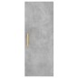 vidaXL Aparador de madera contrachapada gris hormigón 34,5x34x180 cm vidaXL Aparador de madera contrachapada gris hormigón 34,5x34x180 cm