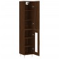 vidaXL Aparador alto madera contrachapada roble marrón 34,5x34x180 cm vidaXL Aparador alto madera contrachapada roble marrón 34,5x34x180 cm