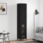 vidaXL Aparador de madera contrachapada negro 34,5x34x180 cm vidaXL Aparador de madera contrachapada negro 34,5x34x180 cm