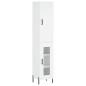 vidaXL Aparador alto madera contrachapada blanco 34,5x34x180 cm vidaXL Aparador alto madera contrachapada blanco 34,5x34x180 cm