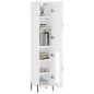 vidaXL Aparador alto madera contrachapada blanco 34,5x34x180 cm vidaXL Aparador alto madera contrachapada blanco 34,5x34x180 cm