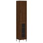 vidaXL Aparador alto madera contrachapada roble marrón 34,5x34x180 cm vidaXL Aparador alto madera contrachapada roble marrón 34,5x34x180 cm
