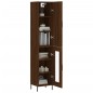 vidaXL Aparador alto madera contrachapada roble marrón 34,5x34x180 cm vidaXL Aparador alto madera contrachapada roble marrón 34,5x34x180 cm