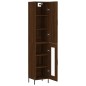 vidaXL Aparador alto madera contrachapada roble marrón 34,5x34x180 cm vidaXL Aparador alto madera contrachapada roble marrón 34,5x34x180 cm
