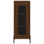 vidaXL Aparador alto madera contrachapada roble marrón 34,5x34x180 cm vidaXL Aparador alto madera contrachapada roble marrón 34,5x34x180 cm