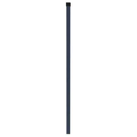 vidaXL Postes de valla 10 uds acero galvanizado gris 150 cm