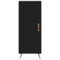 vidaXL Aparador de madera contrachapada negro 34,5x34x180 cm vidaXL Aparador de madera contrachapada negro 34,5x34x180 cm