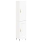 vidaXL Aparador alto madera contrachapada blanco 34,5x34x180 cm vidaXL Aparador alto madera contrachapada blanco 34,5x34x180 cm