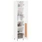 vidaXL Aparador alto madera contrachapada blanco 34,5x34x180 cm vidaXL Aparador alto madera contrachapada blanco 34,5x34x180 cm