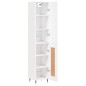 vidaXL Aparador alto madera contrachapada blanco 34,5x34x180 cm vidaXL Aparador alto madera contrachapada blanco 34,5x34x180 cm