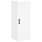 vidaXL Aparador alto madera contrachapada blanco 34,5x34x180 cm