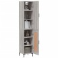 vidaXL Aparador alto madera contrachapada gris Sonoma 34,5x34x180 cm vidaXL Aparador alto madera contrachapada gris Sonoma 34,5x34x180 cm
